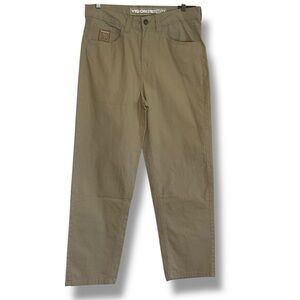 Vision Street Wear Pants Mens Tan Beige Loose Baggy Skater‎ Chinos Size 32 NWT